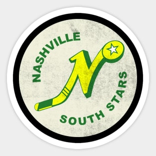 Defunct Nashville South Stars Hockey 1981 Sticker